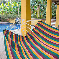 Cotton hammock Sunflower Secrets double Guatemala
