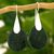 Jade dangle earrings, 'Dark Yaxha Forest' - Modern Dark Green Jade and Silver Earrings thumbail