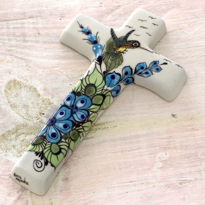 Terracotta cross, Hummingbird Beauty