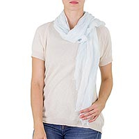 Cotton scarf Azure Sigh Guatemala