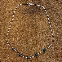 Jade station necklace,