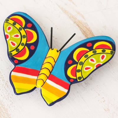 Ceramic figurine, Central American Butterfly