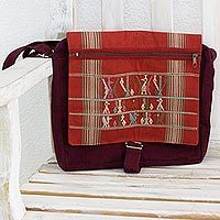 Cotton messenger bag,