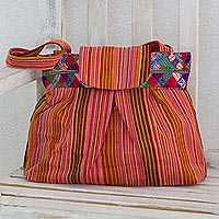 Cotton shoulder bag Ixil Legacy Guatemala