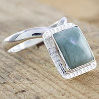 Jade cocktail ring,
