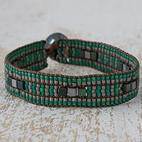 Beaded wristband bracelet,