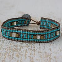Beaded wristband bracelet,