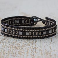 Beaded wristband bracelet,