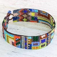 Beaded wristband bracelet,