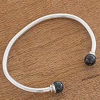 Jade cuff bracelet,