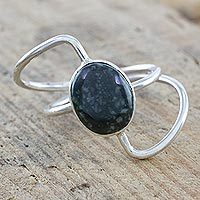 Jade cocktail ring,