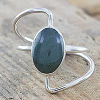 Jade cocktail ring,