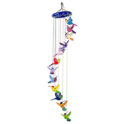 Ceramic mobile, Twelve Hummingbirds