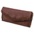 Leather clutch handbag, 'El Salvador Earth' - Artisan Crafted Brown Leather Clutch Purse with Lacings (image 2b) thumbail