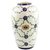 Ceramic vase, 'Margarita Garland' (medium) - Artisan Crafted Floral Ceramic Vase (Medium) (image 2b) thumbail