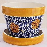 Ceramic flower pot,