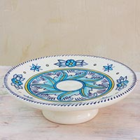 Ceramic cake stand Bermuda Guatemala