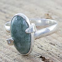 Jade cocktail ring,