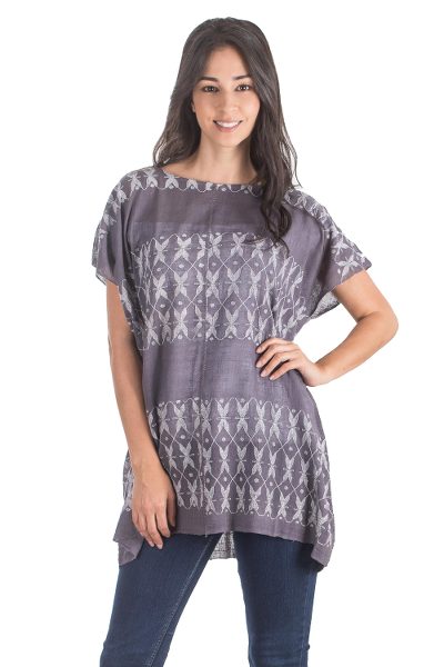 Cotton blouse, Butterfly Splendor