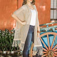 Natural cotton shawl,