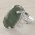 Jade cocktail ring, 'Light Green Royalty' - Pre-Hispanic Style 925 Silver Ring with Guatemalan Jade (image 2b) thumbail