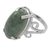 Jade cocktail ring, 'Light Green Royalty' - Pre-Hispanic Style 925 Silver Ring with Guatemalan Jade (image 2d) thumbail