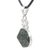 Jade pendant necklace, 'Circle of Truth in Dark Green' - Dark Green Jade Pendant Necklace from Guatemala (image 2c) thumbail