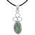Jade pendant necklace, 'Circles of Love' - Jade Oval Pendant Necklace Handmade in Guatemala (image 2a) thumbail