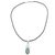 Jade pendant necklace, 'Circles of Love' - Jade Oval Pendant Necklace Handmade in Guatemala (image 2d) thumbail