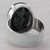 Jade cocktail ring, 'Dark Green Abstraction' - Dark Green Guatemalan Jade on Handmade Wide 925 Silver Ring (image 2c) thumbail