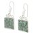 Jade dangle earrings, 'Smooth Sailing' - Pale Green Guatemalan Jade Sterling Silver Dangle Earrings (image 2c) thumbail