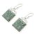 Jade dangle earrings, 'Smooth Sailing' - Pale Green Guatemalan Jade Sterling Silver Dangle Earrings (image 2d) thumbail