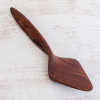 Mahogany wood cake server Twist of Nature Nicaragua