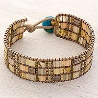 Beaded wristband bracelet,