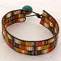 Beaded wristband bracelet,