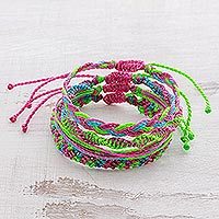 Braided bracelets,