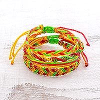 Braided bracelets,