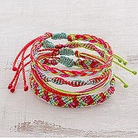 Braided bracelets,