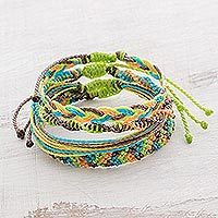 Braided bracelets,