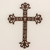 Iron wall cross, 'Walk With Jesus' - Iron Wall Decor of an Antiqued Cross from Guatemala thumbail