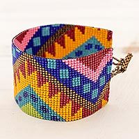 Beaded wristband bracelet,
