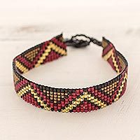 Beaded wristband bracelet,