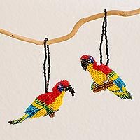 Glass beaded ornaments,