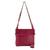 Leather sling handbag and bracelet, 'Casual Party in Berry' - Leather Sling Handbag and Bracelet in Berry from El Salvador (image 2a) thumbail