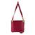 Leather sling handbag and bracelet, 'Casual Party in Berry' - Leather Sling Handbag and Bracelet in Berry from El Salvador (image 2c) thumbail