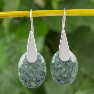 Jade drop earrings, Mayan Astronomy