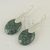 Jade drop earrings, 'Mayan Astronomy' - Oval Jade and Sterling Silver Drop Earrings from Guatemala (image 2b) thumbail
