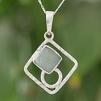 Jade pendant necklace,