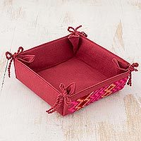 Cotton serving basket,