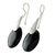 Jade drop earrings, 'Black Maya Jungle' - Dark Jade and Sterling Silver Drop Earrings from Guatemala (image 2c) thumbail